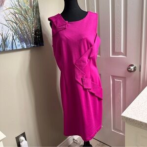 Fuchsia pink, Bianca, Nygard sleeveless dress, size 12